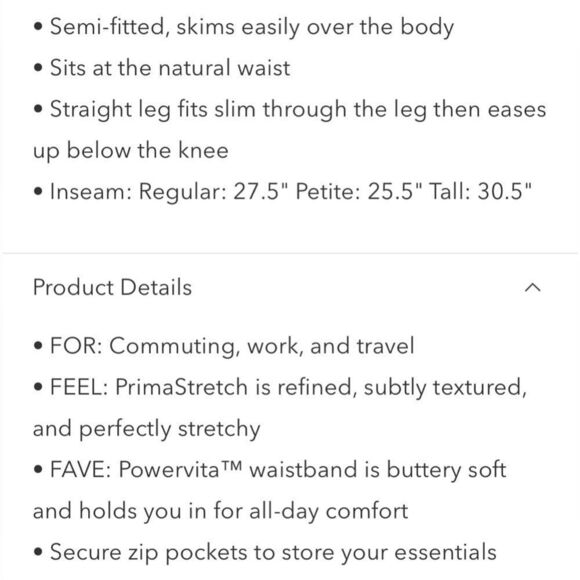 NWOT Athleta Endless Pant Aspen Olive Size 8/P - Picture 7 of 9